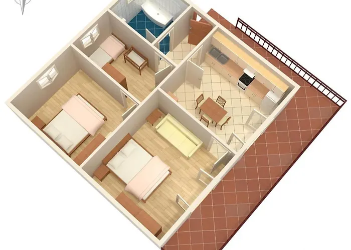 Apartment With A Parking Space - 7904